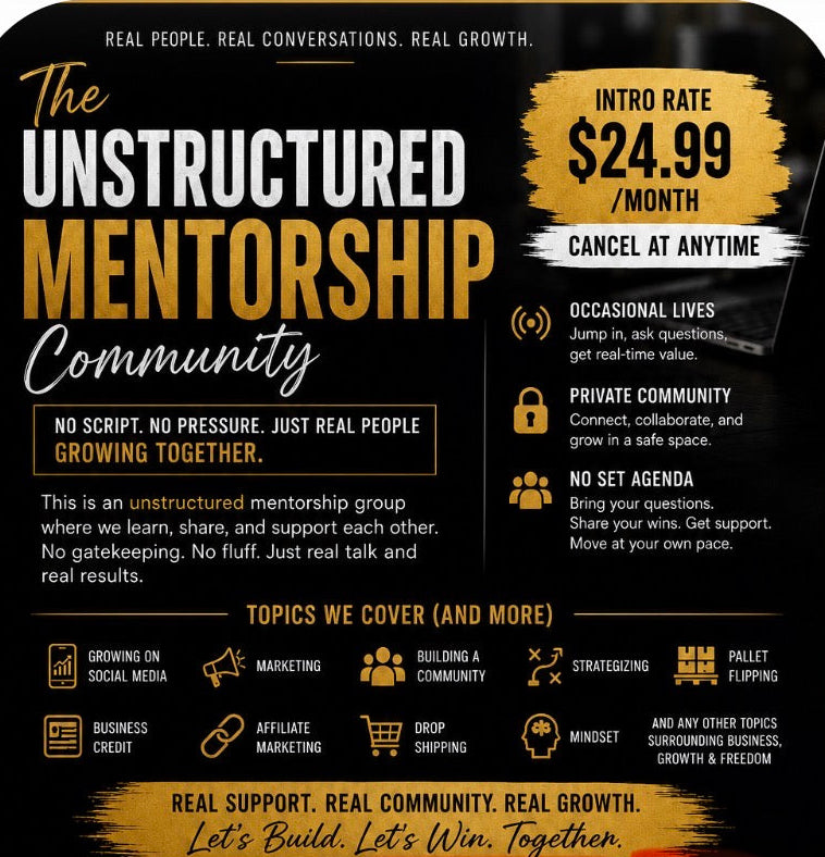 The Unstructured Mentorship Online Community